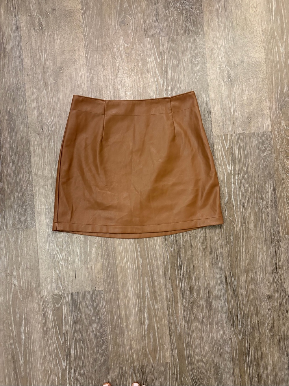 Abercrombie Women's Brown Faux Leather Mini Skirt